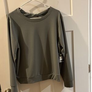 Chic Olive Green Women's Top